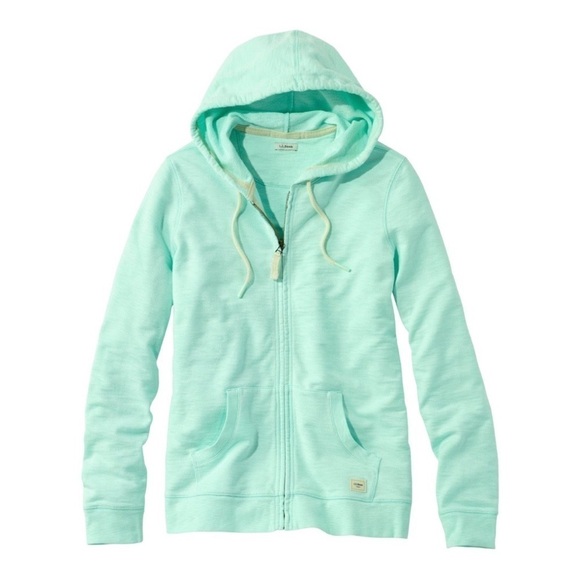 LL Bean Organic Cotton Hooded Sweatshirt Long-Sleeve - Picture 1 of 11